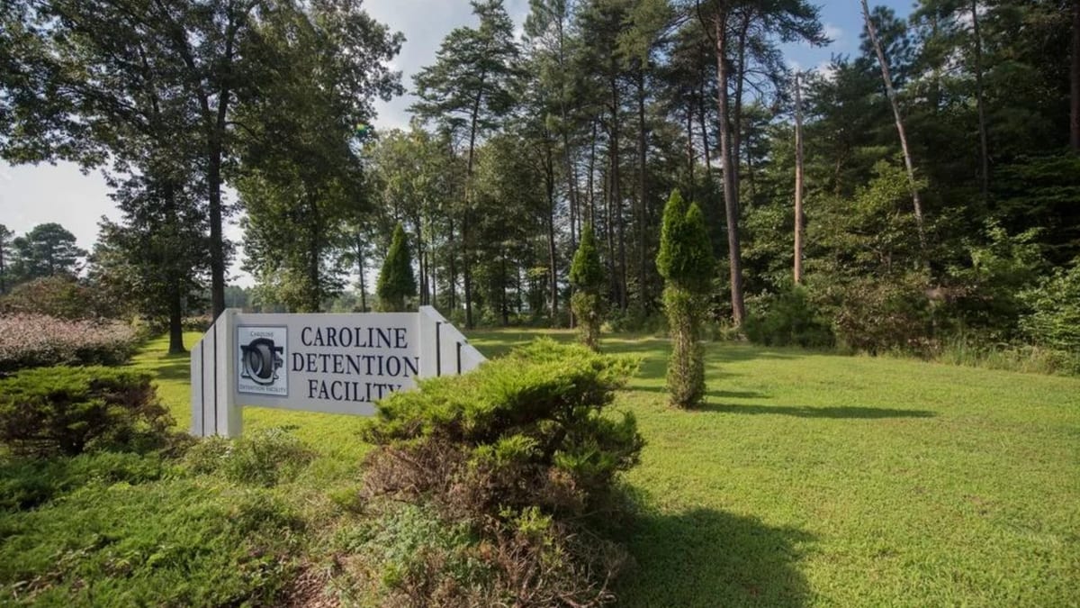 Caroline Detention Facility in Virginia, used to detain individuals in ICE custody.
