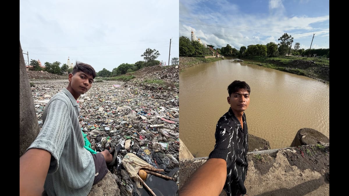 He single-handedly cleaned up the heavily polluted Ajnar River in Biaora
