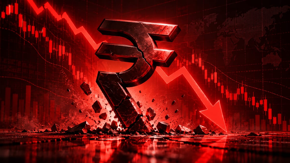 Rupee Hovers Near Record Low as RBI Governor Cautions on Market Irrationality
