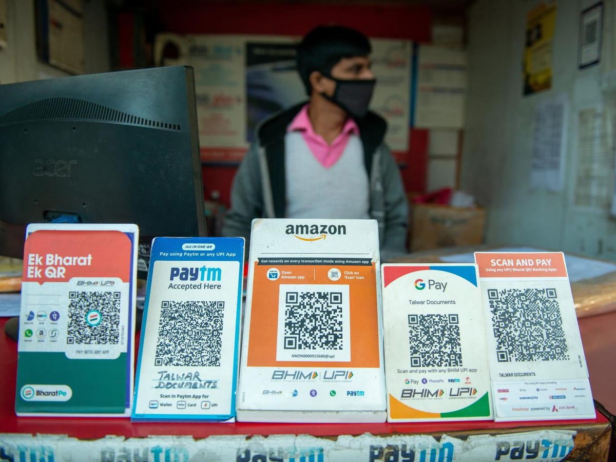 Small merchant using UPI
