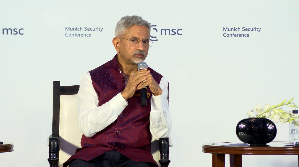 External Affairs Minister S Jaishankar at a Munich Security Conference in New Delhi | MSC