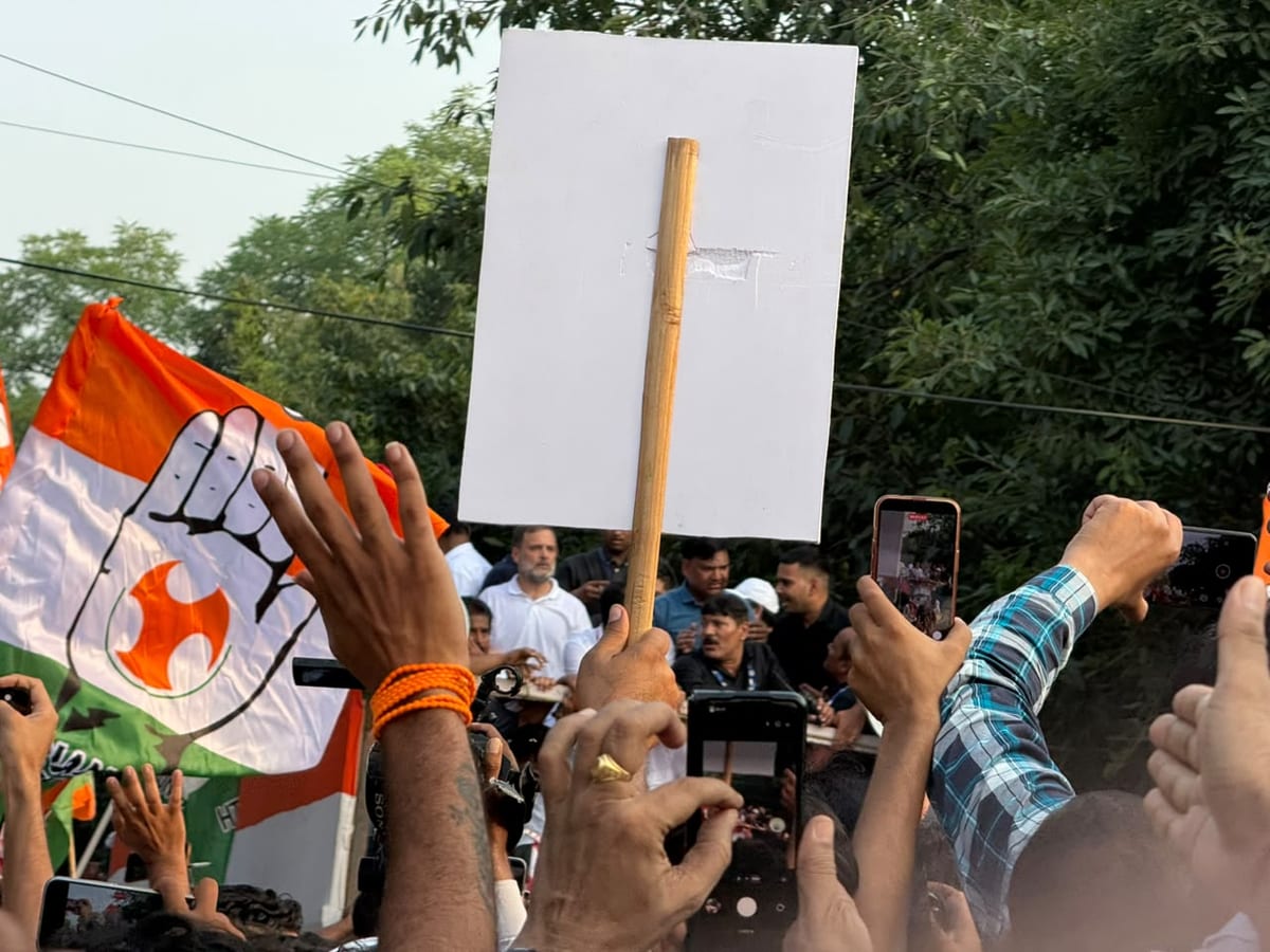 Leader of the Opposition Rahul Gandhi led a massive "March for Democracy" to the Supreme Court  