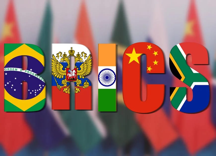BRICS is an intergovernmental organization of eleven major emerging economies and developing nations.