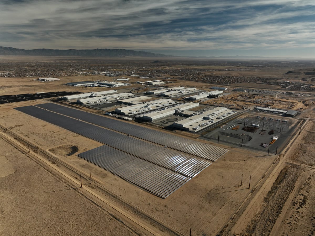 Massive Data Center Complex Rises Amid Desert Landscape | Meta Data Centre